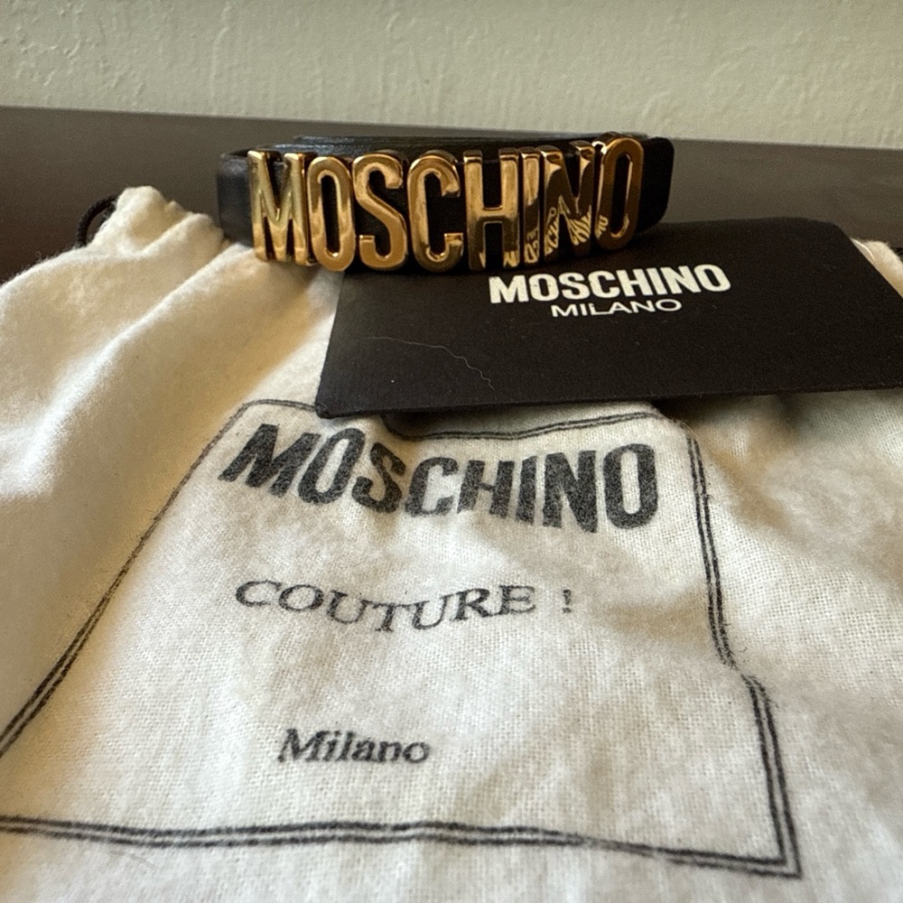 Moschino Black and Gold Men's B